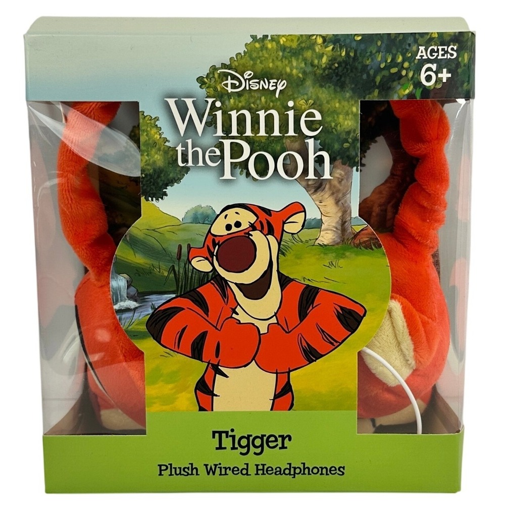 Disney Winnie‎ the Pooh Tigger Plush Wired Headphones Kids Orange HP-0037-TIGGER